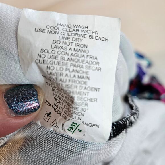 Swim Solutions Waist Minimizer Off the Shoulder One Piece Swimsuit Women's 16 - Picture 8 of 11